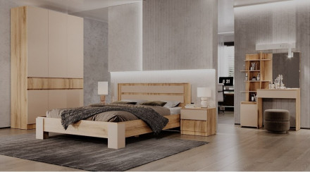 Стол туалетный Ленора, Дуб вотан/Кашемир 